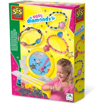 Set de Bijoux SES Creative Easy Diamonds - Kit créatif pour enfants - Publicité Set de Bijoux SES Creative Easy Diamonds - Kit créatif pour enfants - Publicité