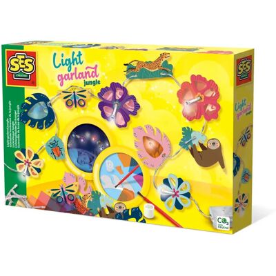 SES Creative Lichtgirlande Dschungel - Bastelset für Kinder SES Creative Lichtgirlande Dschungel - Bastelset für Kinder