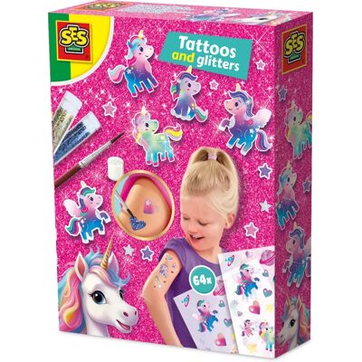 SES Creative 14724 Einhorn Tattoos & Glitzer - Spielzeug SES Creative 14724 Einhorn Tattoos & Glitzer - Spielzeug