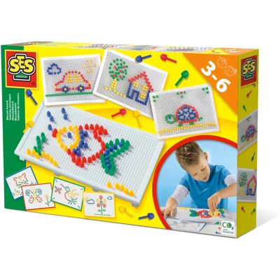 Sada mosaik SES Creative - Opakovaně použitelné barvy a vzory - Kreativní výtvarná hračka Sada mosaik SES Creative - Opakovaně použitelné barvy a vzory - Kreativní výtvarná hračka