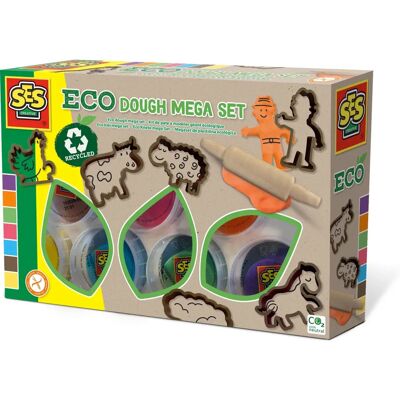 SES Creative Pâte à Modeler Éco - Méga Set - Multicolore - Sécuritaire pour Enfants - Publicité SES Creative Pâte à Modeler Éco - Méga Set - Multicolore - Sécuritaire pour Enfants - Publicité