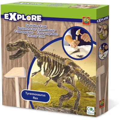 SES Creative T-rex Skeleton Excavation Set - Children's Dinosaur Toy SES Creative T-rex Skeleton Excavation Set - Children's Dinosaur Toy