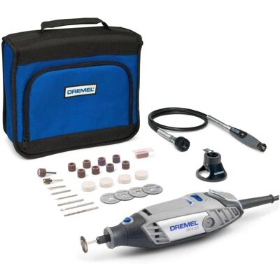 Multiherramienta Dremel 3000 - 130W, 25 Accesorios, Eje Flexible, Guía de Corte Multiherramienta Dremel 3000 - 130W, 25 Accesorios, Eje Flexible, Guía de Corte