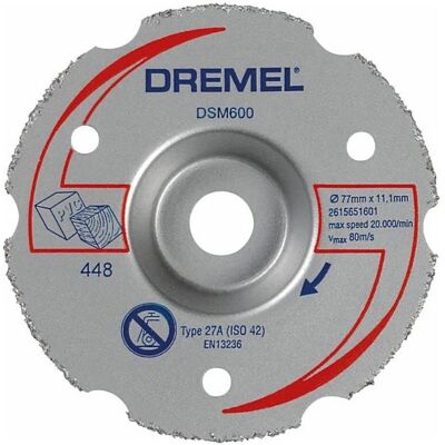 Dremel Carbide Cutting Disc - 77mm - Wood - Multifunction Dremel Carbide Cutting Disc - 77mm - Wood - Multifunction