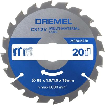 DREMEL CS600 Lama de ferăstrău circular - Multi Material 85mm DREMEL CS600 Lama de ferăstrău circular - Multi Material 85mm