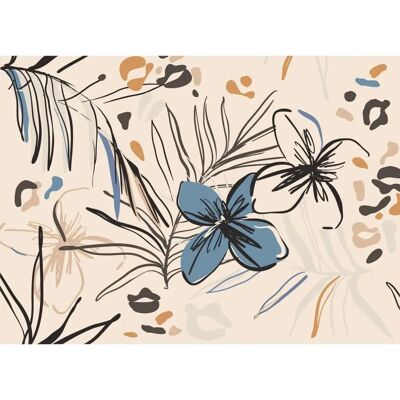 Sanders & Sanders Blumen Wandbild - Tapet för Sovrum & Wohnzimmer Sanders & Sanders Blumen Wandbild - Tapet för Sovrum & Wohnzimmer