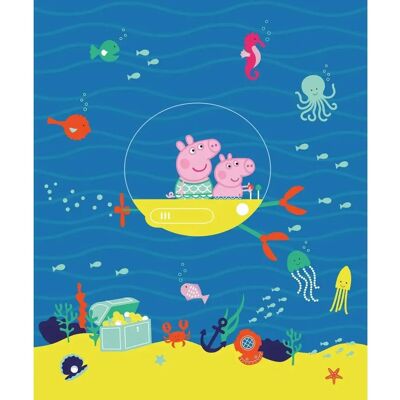 Sanders & Sanders Blau Gelb Peppa Pig Wandbild - 2,25x2,7m Sanders & Sanders Blau Gelb Peppa Pig Wandbild - 2,25x2,7m