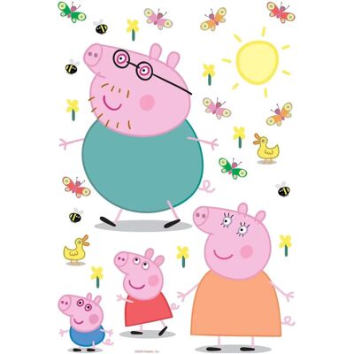 Sanders & Sanders Peppa Pig Wandbild - Mehrfarbig Sanders & Sanders Peppa Pig Wandbild - Mehrfarbig