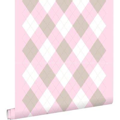Estahome Rosa Rombus Babyzimmer Tapete - Tapete Estahome Rosa Rombus Babyzimmer Tapete - Tapete