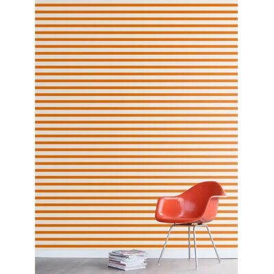 Papier Peint Enfant Orange et Blanc ESTAHOME - 53cm x 10,05m - Publicité Papier Peint Enfant Orange et Blanc ESTAHOME - 53cm x 10,05m - Publicité