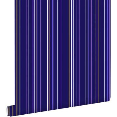 Estahome Lila Braune Streifen Tapete - 53cm x 10,05m - Interior Estahome Lila Braune Streifen Tapete - 53cm x 10,05m - Interior