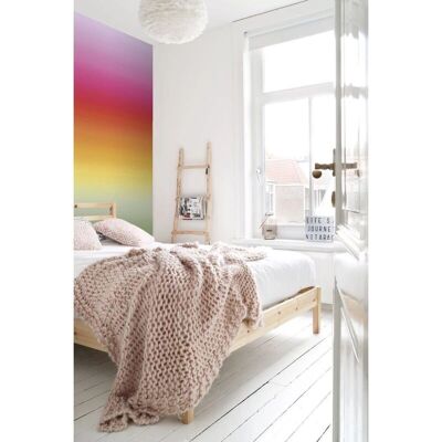 ESTAhome Muro Arcobaleno Rosa Arancione - Murale ESTAhome Muro Arcobaleno Rosa Arancione - Murale