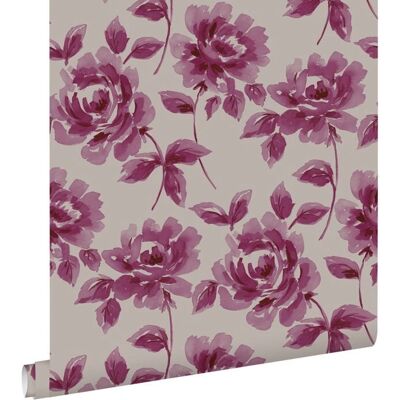 Estahome Romantische Blumen Tapete - Umweltfreundlich, 53cm x 10,05m Estahome Romantische Blumen Tapete - Umweltfreundlich, 53cm x 10,05m