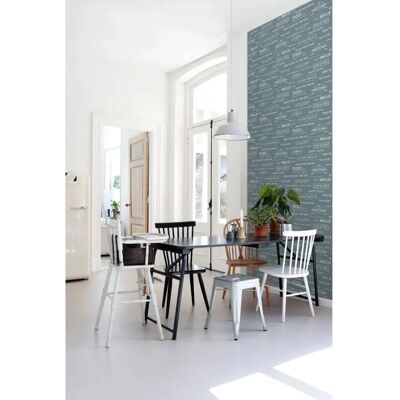 Estahome Blau Vintage Kreide Tapete - 53cm x 10,05m Estahome Blau Vintage Kreide Tapete - 53cm x 10,05m