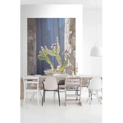 ESTAhome Wandbild - Kaktus Blau Grün Beige - 186x279cm ESTAhome Wandbild - Kaktus Blau Grün Beige - 186x279cm