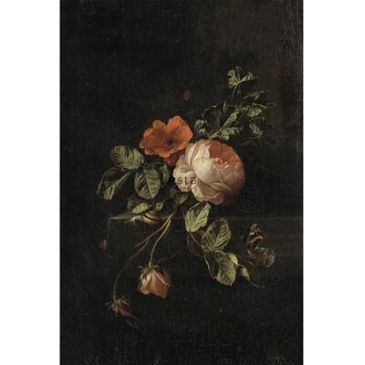 ESTAhome Murale - Fiori Natura Morta Rosso Scuro & Nero - 1,86x2,79m ESTAhome Murale - Fiori Natura Morta Rosso Scuro & Nero - 1,86x2,79m