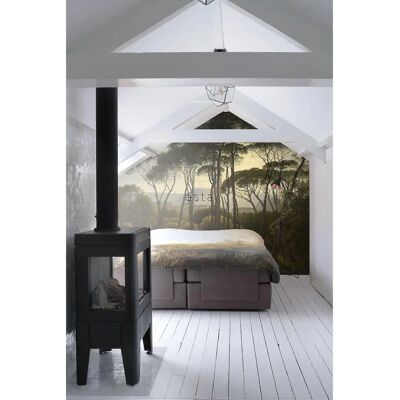 Murale Paesaggio Italiano Dark Green - 3.72 x 2.79 m Murale Paesaggio Italiano Dark Green - 3.72 x 2.79 m