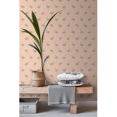 Estahome Pink Gold Peach Flamenco Tapete - 0,53x10,05m Estahome Pink Gold Peach Flamenco Tapete - 0,53x10,05m