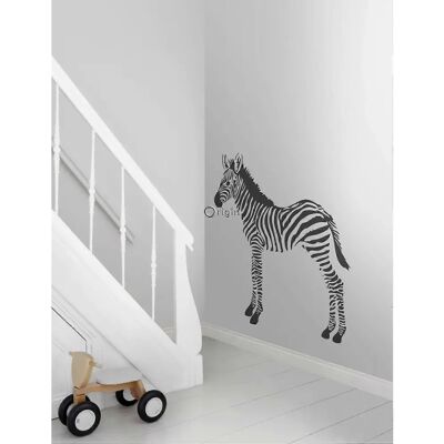 Origin Wallcoverings Zebra Fototapete - 3 Paneele - 1,5x2,79 m - Schwarz/Weiß - Kinderzimmer Origin Wallcoverings Zebra Fototapete - 3 Paneele - 1,5x2,79 m - Schwarz/Weiß - Kinderzimmer