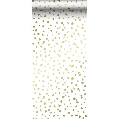 Estahome Weiß-Gold Terrazo Tapete - 0,53x10,05m - Einfach zu installieren Estahome Weiß-Gold Terrazo Tapete - 0,53x10,05m - Einfach zu installieren