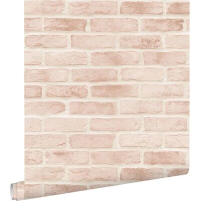 Papier Peint Mur de Briques Rose Melocotón - 0,53x10,05m - Facile à poser - Publicité Papier Peint Mur de Briques Rose Melocotón - 0,53x10,05m - Facile à poser - Publicité