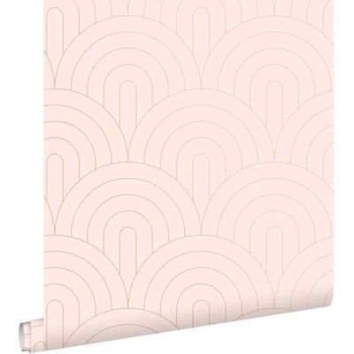Papier Peint Art Deco Rose Or Estahome - 139217 - Publicité Papier Peint Art Deco Rose Or Estahome - 139217 - Publicité
