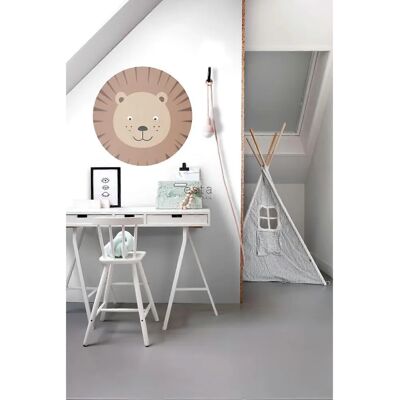 ESTAhome Runder Tierkopf-Wandbild - Ø 70 cm ESTAhome Runder Tierkopf-Wandbild - Ø 70 cm