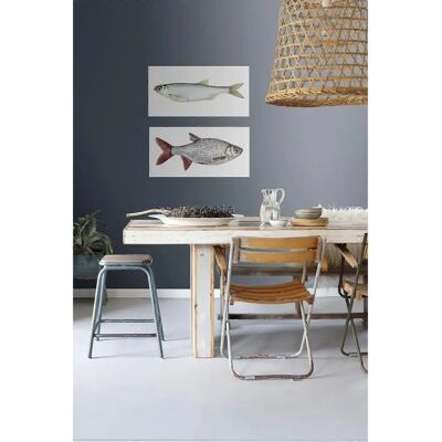 ESTAhome Gelber/Blauer Fisch Wandaufkleber - 97 x 48,5 cm - Wanddekoration ESTAhome Gelber/Blauer Fisch Wandaufkleber - 97 x 48,5 cm - Wanddekoration