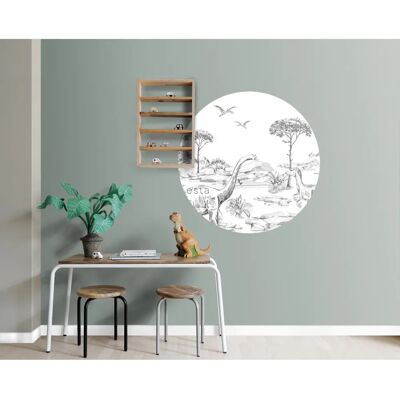 ESTAhome Modell 159073 - Dinosaurier Wandtapete - Schwarz & Weiß ESTAhome Modell 159073 - Dinosaurier Wandtapete - Schwarz & Weiß
