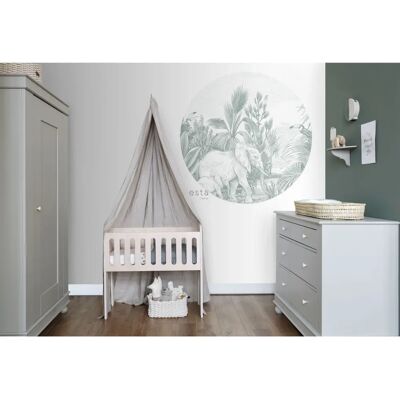 Estahome Jungle Grün Runder Wandbild - ø 140 cm Estahome Jungle Grün Runder Wandbild - ø 140 cm