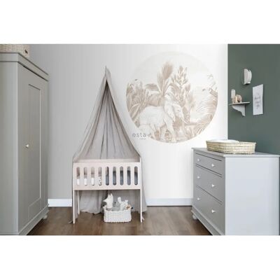 ESTAhome Dschungel Beigefarben 140cm Wandtapete - Wandtapete ESTAhome Dschungel Beigefarben 140cm Wandtapete - Wandtapete