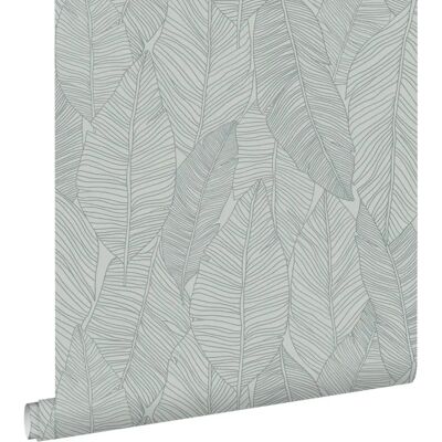 ESTAHOME - 139354 - Blau-Grau Blätter - Tapete ESTAHOME - 139354 - Blau-Grau Blätter - Tapete