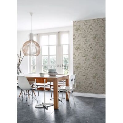 Estahome Vintage Blumen Tapete - FSC Umweltfreundlich, Einfach zu Montieren Estahome Vintage Blumen Tapete - FSC Umweltfreundlich, Einfach zu Montieren