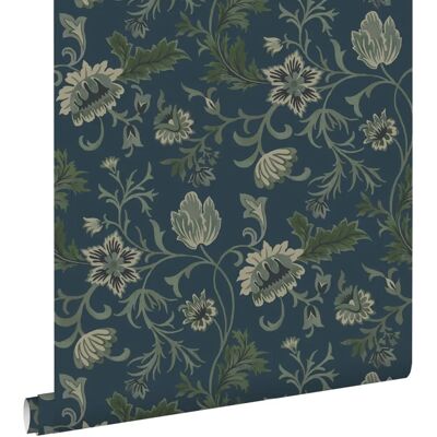 Estahome Papier Peint Vintage Fleurs - 0,53 x 10,05 m - Publicité Estahome Papier Peint Vintage Fleurs - 0,53 x 10,05 m - Publicité