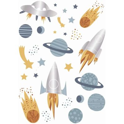 Estahome Raumplaneten Wandbild - 47,5x66 cm Dekor Estahome Raumplaneten Wandbild - 47,5x66 cm Dekor
