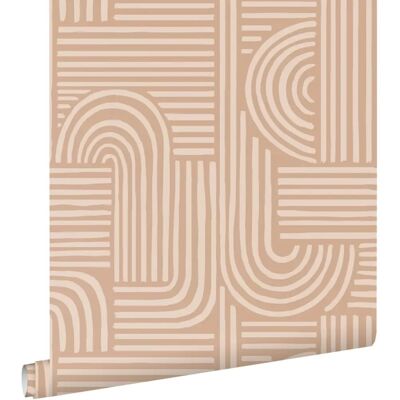 Origin Wallcoverings Rosa Terrakotta 3D Tapete - 0.53x10.05m Origin Wallcoverings Rosa Terrakotta 3D Tapete - 0.53x10.05m