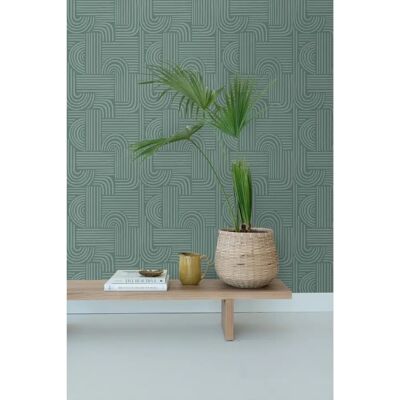 ESTAhome Petrol Green 3D Tapete - 50x900cm - Tapete ESTAhome Petrol Green 3D Tapete - 50x900cm - Tapete