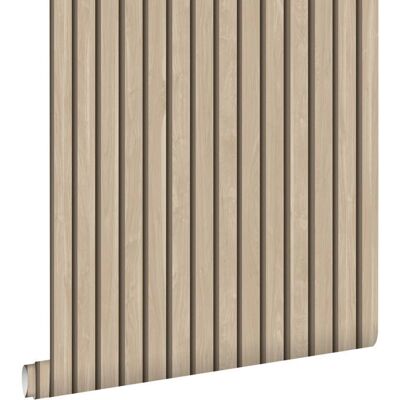 Papier Peint Panneaux de Bois Beige - 50 x 900 cm - Estahome - Publicité Papier Peint Panneaux de Bois Beige - 50 x 900 cm - Estahome - Publicité