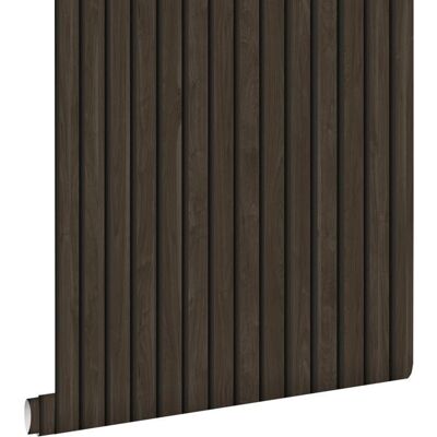 estahome Dunkelbraun 3D Holzpaneel Wandbelag - 0,53x10,05m estahome Dunkelbraun 3D Holzpaneel Wandbelag - 0,53x10,05m