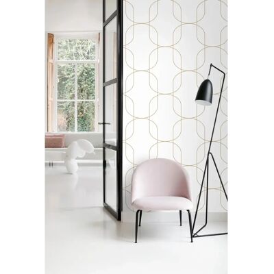 ESTAhome - 139648 - Weiß Gold Geometrisch - Wallpaper ESTAhome - 139648 - Weiß Gold Geometrisch - Wallpaper
