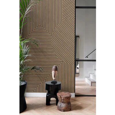 Origin Wallcoverings Braune 3D Holzoptik Wandbild - 300x279cm Origin Wallcoverings Braune 3D Holzoptik Wandbild - 300x279cm