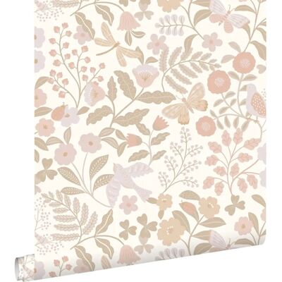 Papier Peint Fleurs et Oiseaux - 0.53 x 10.05 m - Décoration Enfant - Publicité Papier Peint Fleurs et Oiseaux - 0.53 x 10.05 m - Décoration Enfant - Publicité