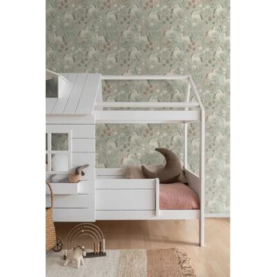 Estahome Einhorn Tapete - Hellgrau - 0,53x10,05m Estahome Einhorn Tapete - Hellgrau - 0,53x10,05m