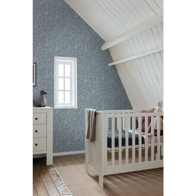 ESTAhome Vintage Blumen Tapete - 50x900cm - Blau Grau ESTAhome Vintage Blumen Tapete - 50x900cm - Blau Grau