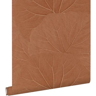 Papier Peint Feuilles Terracotta - 50x900cm - Décoration Intérieure - Publicité Papier Peint Feuilles Terracotta - 50x900cm - Décoration Intérieure - Publicité
