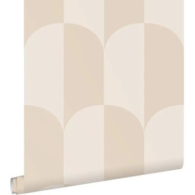 Estahome Papier Peint Art Déco Beige - Papier Peint - Publicité Estahome Papier Peint Art Déco Beige - Papier Peint - Publicité