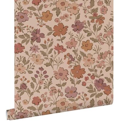 ESTAhome - Flores Rosa Terracota - 50x900 cm - Wandtapete ESTAhome - Flores Rosa Terracota - 50x900 cm - Wandtapete