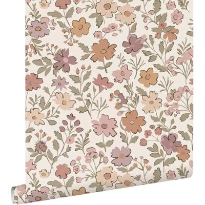 ESTAhome Flores Grün-Grau 50x900cm Tapete ESTAhome Flores Grün-Grau 50x900cm Tapete