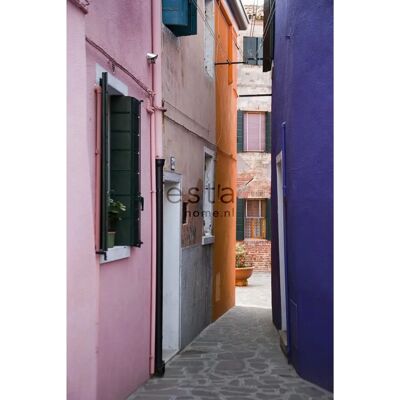 ESTAhome Pink Lila Orange Straßen Wandbild - Wandbild ESTAhome Pink Lila Orange Straßen Wandbild - Wandbild