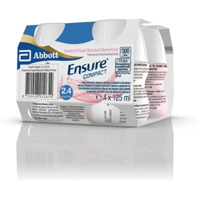 Abbott Ensure Compact Fragola - Integratore dietetico per rischio di malnutrizione Abbott Ensure Compact Fragola - Integratore dietetico per rischio di malnutrizione